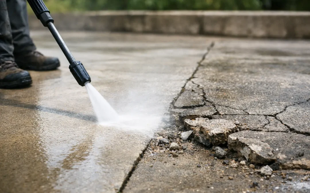 Can Pressure Washing Damage Concrete? Yes, Sometimes